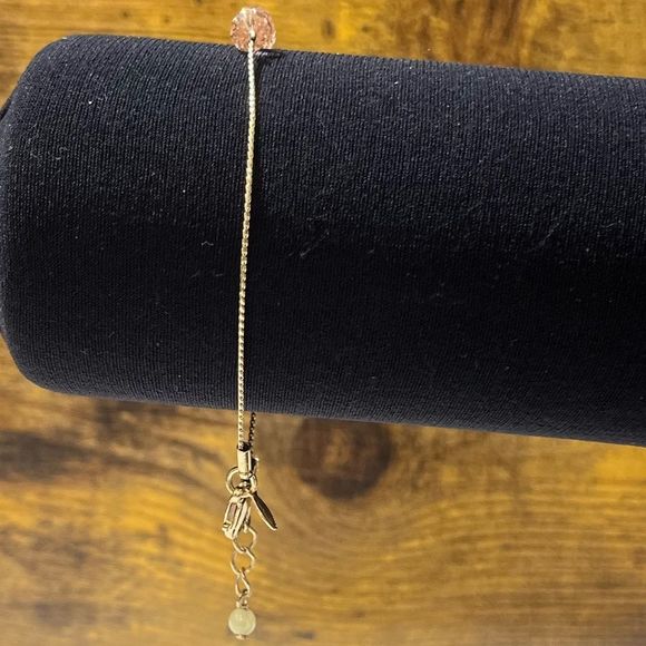 Gold & Pink Beaded Bracelet - Picture 7 of 9